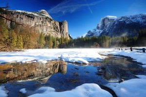 Beautiful Yosemite in winter