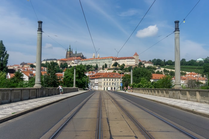 Tram lines in Prague