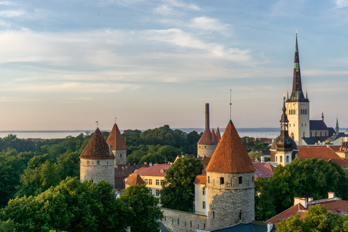 Tallinn at sunset