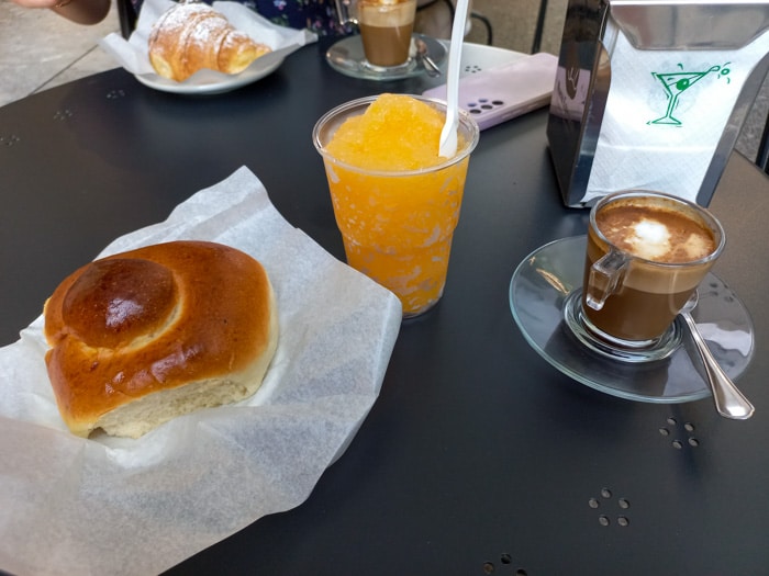 Granita & Brioche @ Caffetteria del Corso.