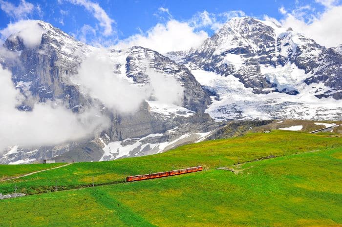 Train from Jungfraujoch