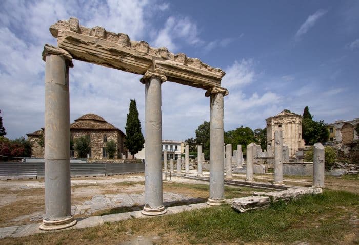 Ruins inside Roman Agora