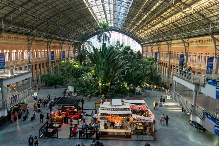 Inside Atocha Train Station