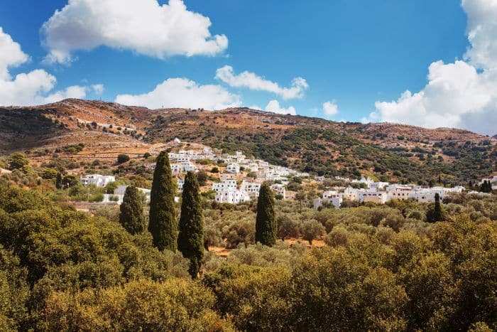 Village of Filoti in Naxos Island