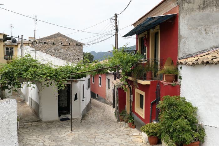 Liapades Village in Corfu