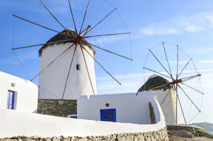 Mykonos' Famous Windmills