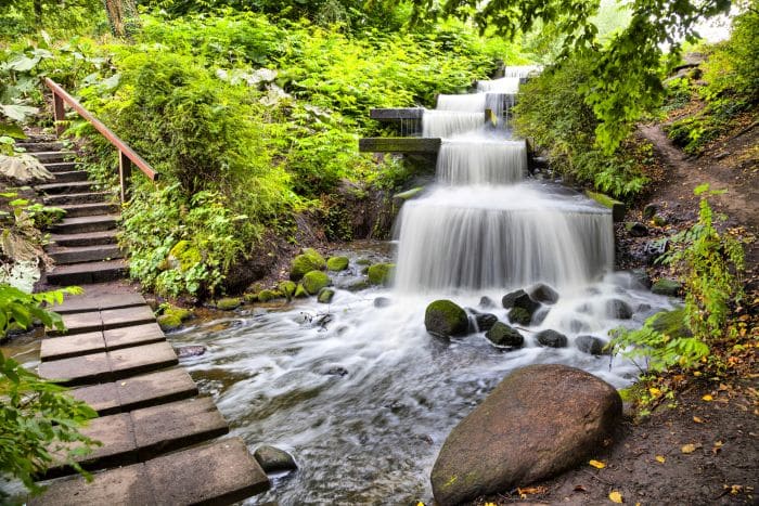 Waterfall in Planten un Blomen