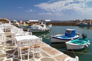 Port of Naoussa on Paros Island