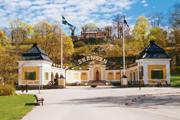 The main entrance to Skansen
