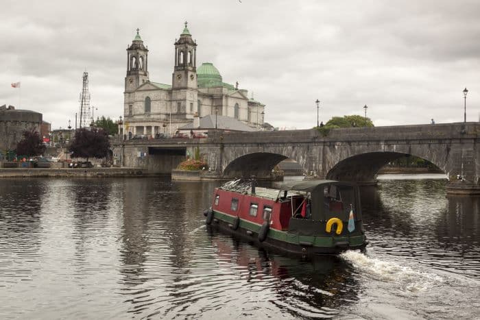 Boat on River in Galway