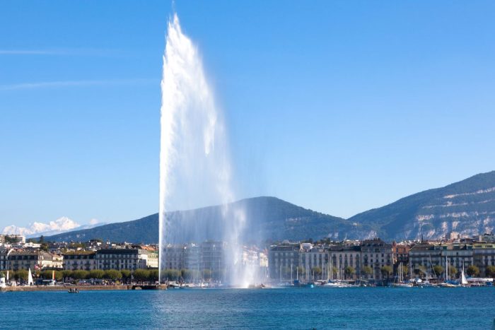 Jet D'Eau in Geneva