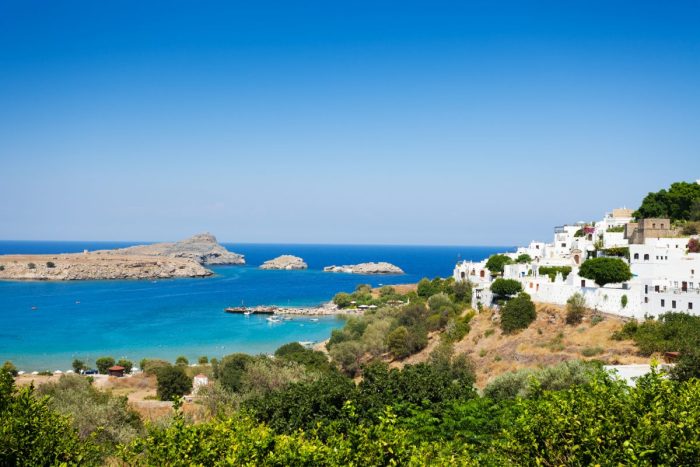 Lindos Bay on Rhodes