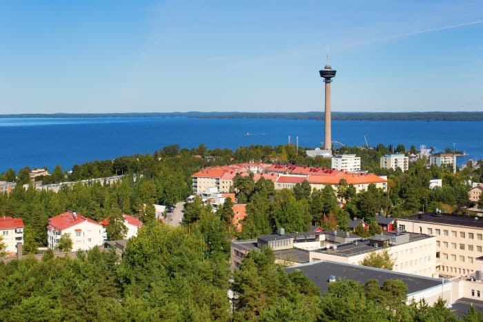 Tampere from Pyynikki tower