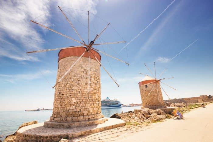 Windmills at the Mandraki Port
