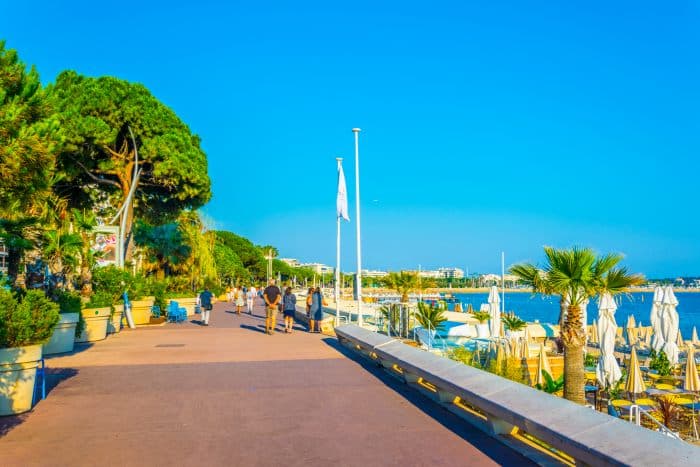 Boulevard de la Croisette in Cannes