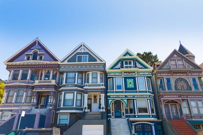 Victorian houses in Haight Ashbury
