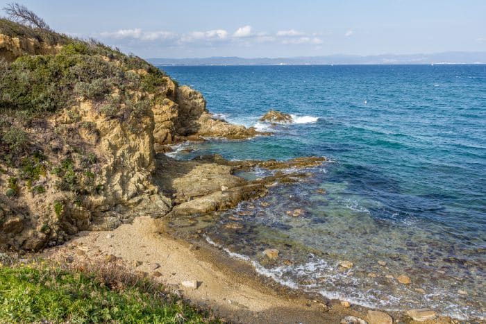 Pointe de la Badine beach in Hyeres