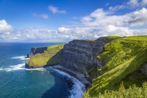 Walking along the Cliffs of Moher