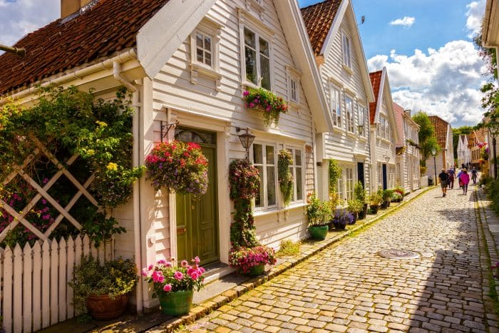 Wooden houses in Stavanger