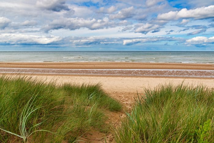 Omaha Beach in Normandy