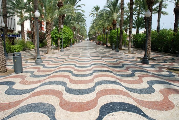 Esplanade in Alicante
