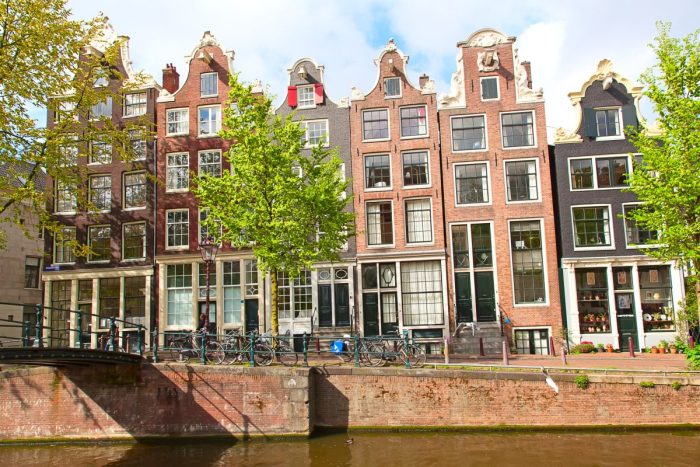 Traditional houses in Amsterdam