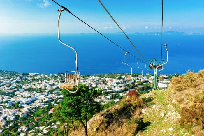 Chair lift on Capri