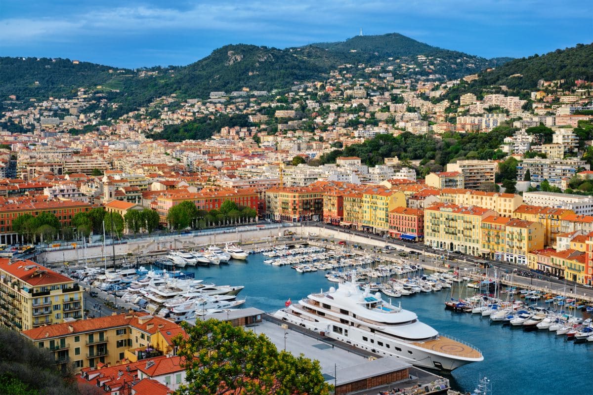 View of Old Port of Nice