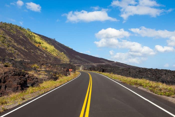 Chain of Craters Road in Volcanoes National Park