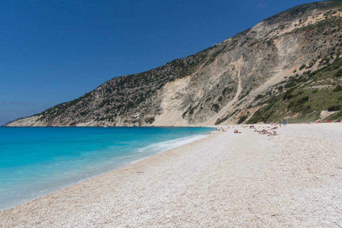 Myrtos Beach on Kefalonia