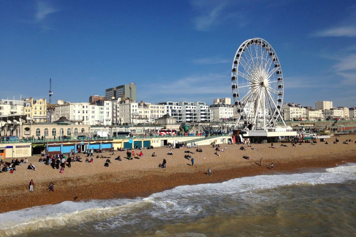 Brighton Beach in the UK