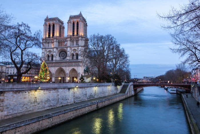 Notre Dame in winter