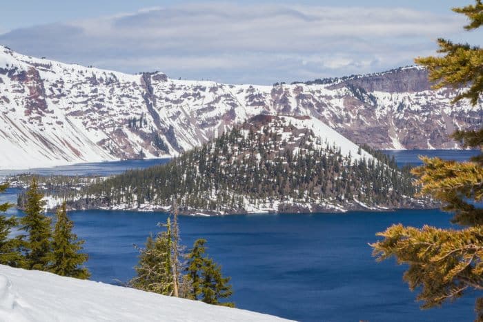 Wizard Island in Crater Lake