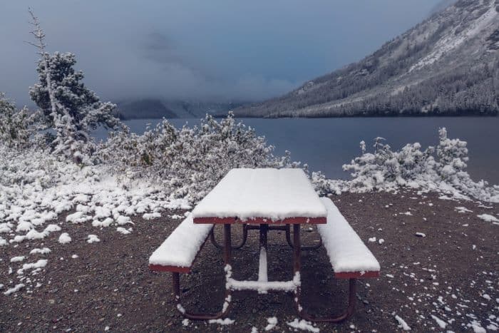 Freezing weather in Glacier NP