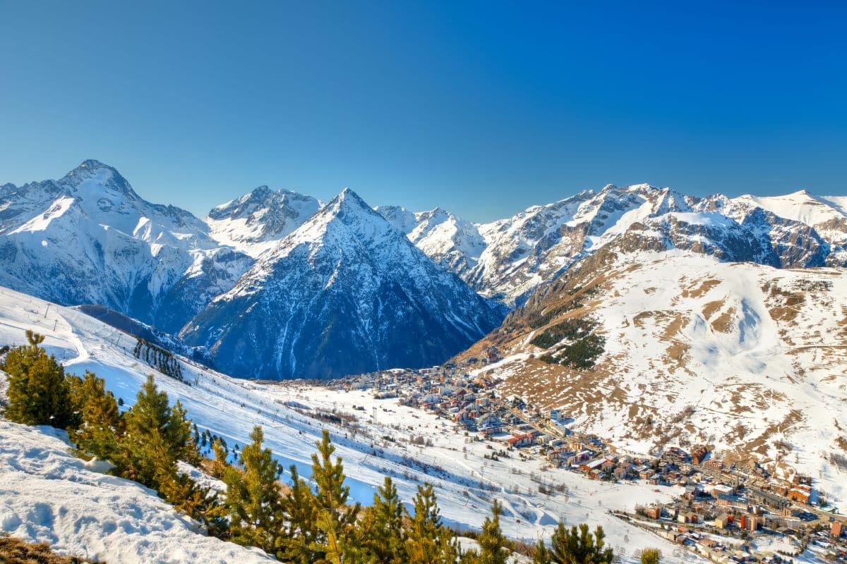 French Alps During Winter