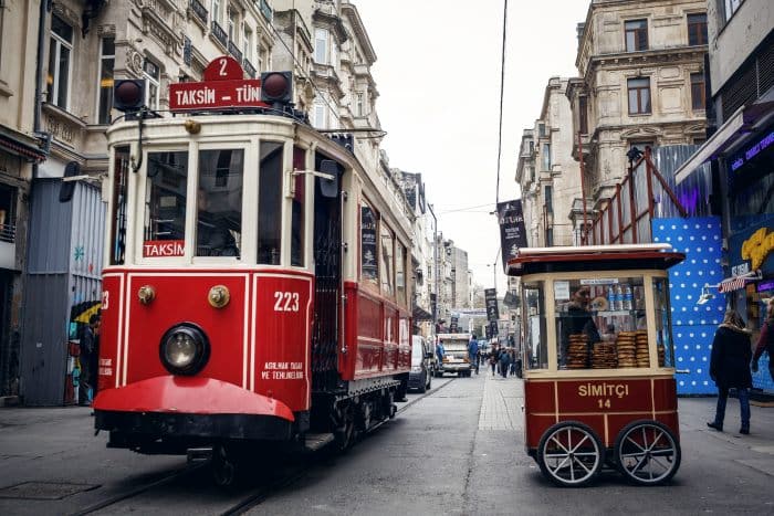 Old Tram in Istanbul