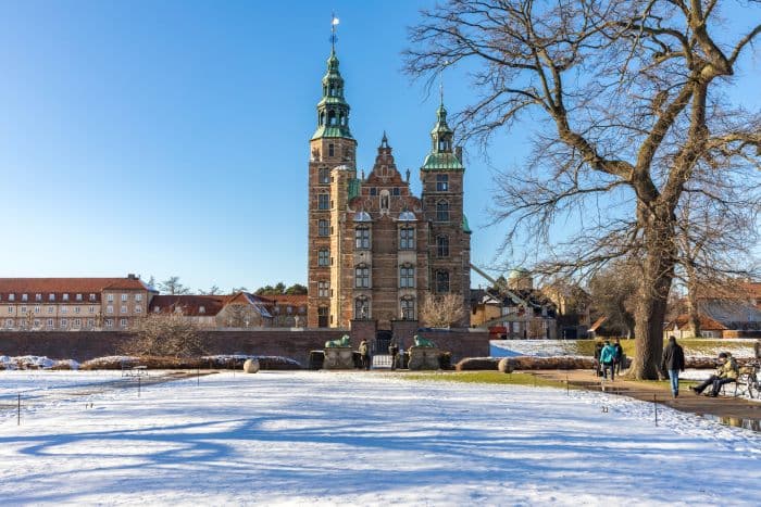 Rosenborg Castle during winter