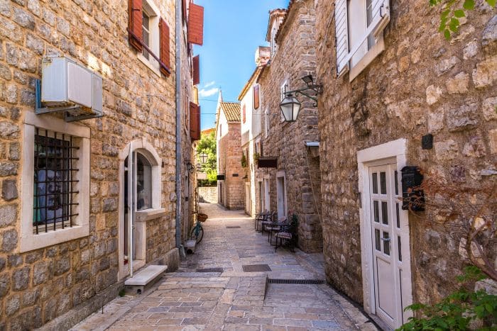 Streets in Budva