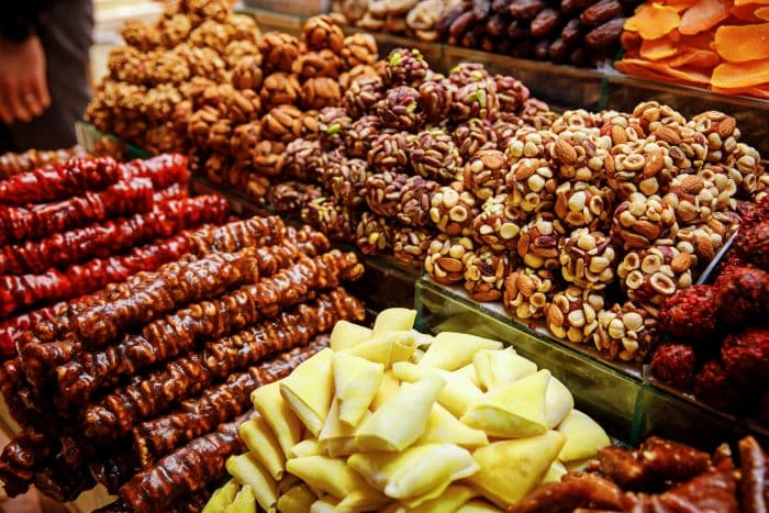Turkish sweets at the Grand Bazaar