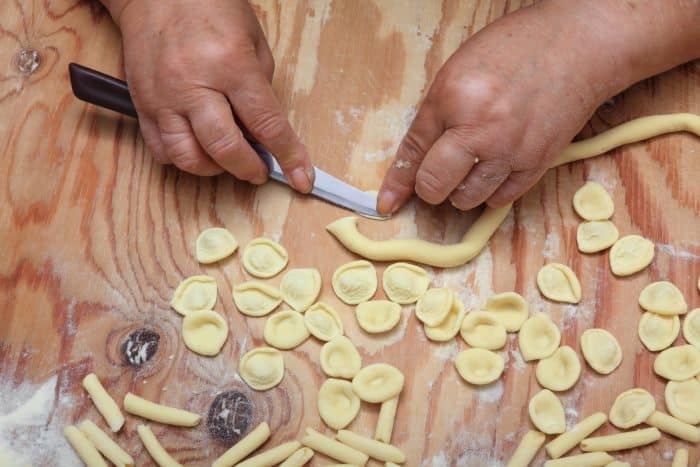 Making Orecchiette