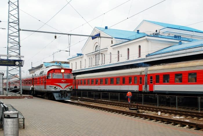 Vilnius Train Station near the New Town
