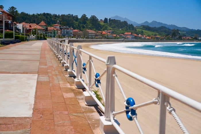 Santa Marina beach in Ribadesella