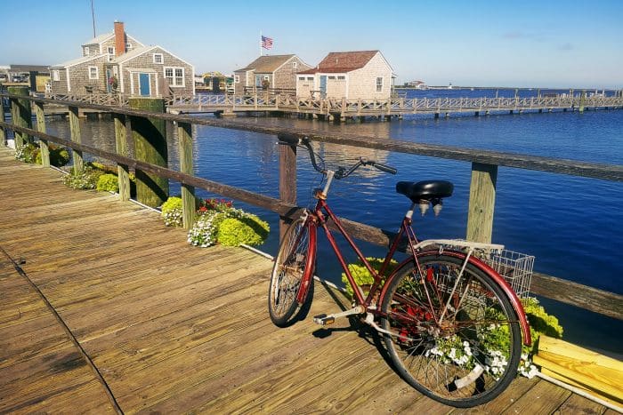 Biking on Nantucket Island
