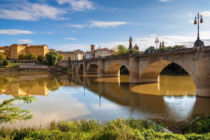 Stone bridge in Logrono