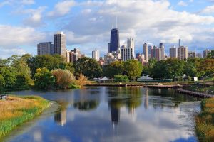 Chicago Skyline from Lincoln Park