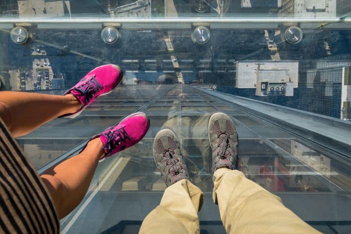 Looking down from the Skydeck