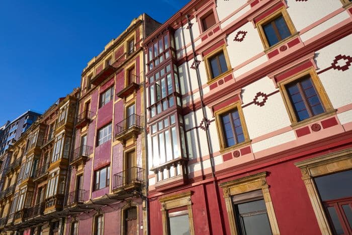 Beautiful facades in Gjion