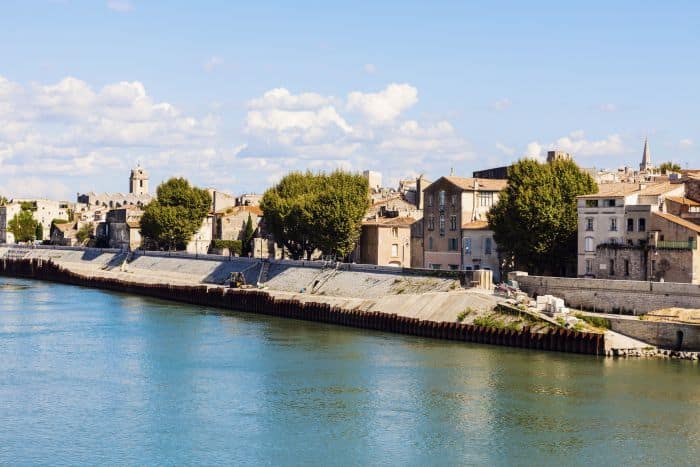 Walking along the Rhone in Arles