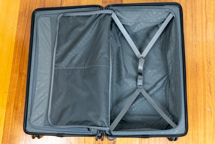 Open Compartment of the Voyageur Checked