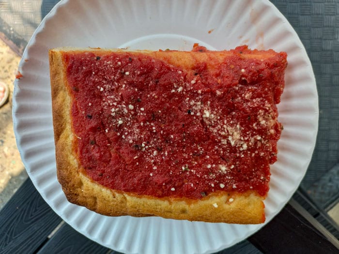 Tomato Pie @ Sarcone's Bakery